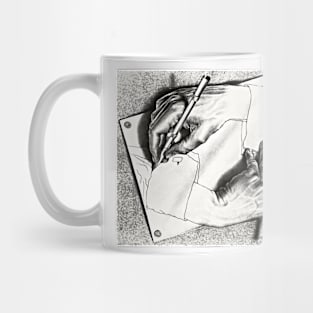 Escher Drawing Hands Art Poster 1948 Imp-Art Surreal Poster Mug